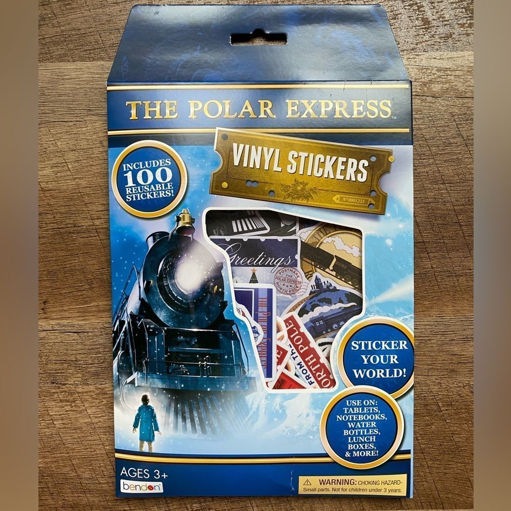 The Polar Express 100 Vinyl Stickers Set